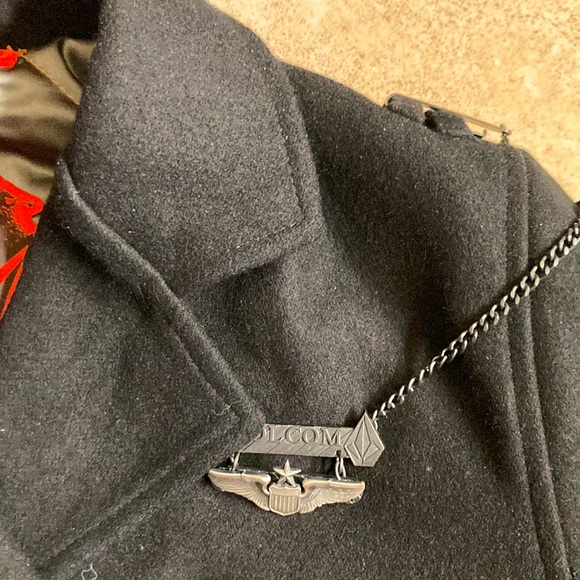 Volcom Military Wool Pea Coat - Nordstrom - Picture 6 of 7